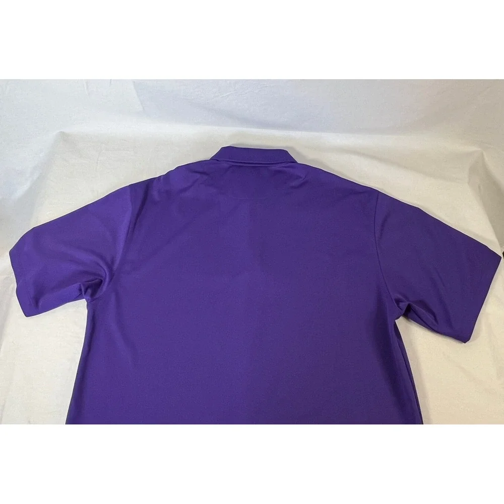 Nike Golf Dri Fit Polo Shirt Mens Size Large Short Sleeve Purple‎ Shirt